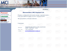 Tablet Screenshot of mci-equipos.cl